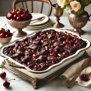 Chocolate Cherry Cola Dump Cake Recipe Image