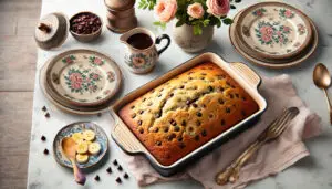 Chocolate Chip Banana Bread Dump Cake