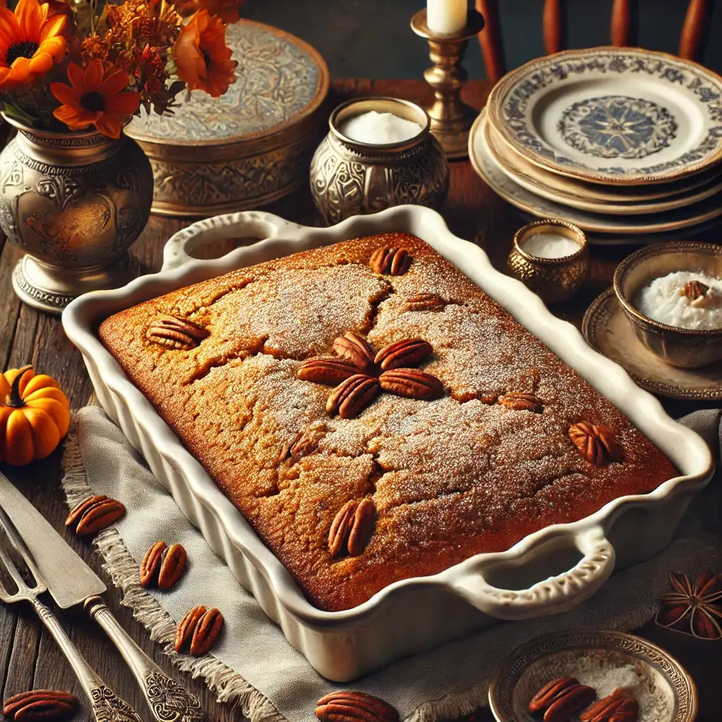 Pumpkin Spice Dump Cake