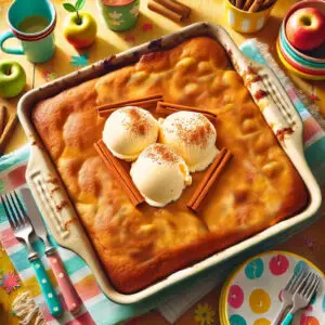 Apple Cinnamon Roll Dump Cake