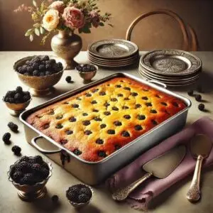 Blackberry Delight Dump Cake Recipe Image