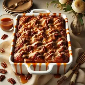 Caramel Sticky Bun Dump Cake Recipe Image