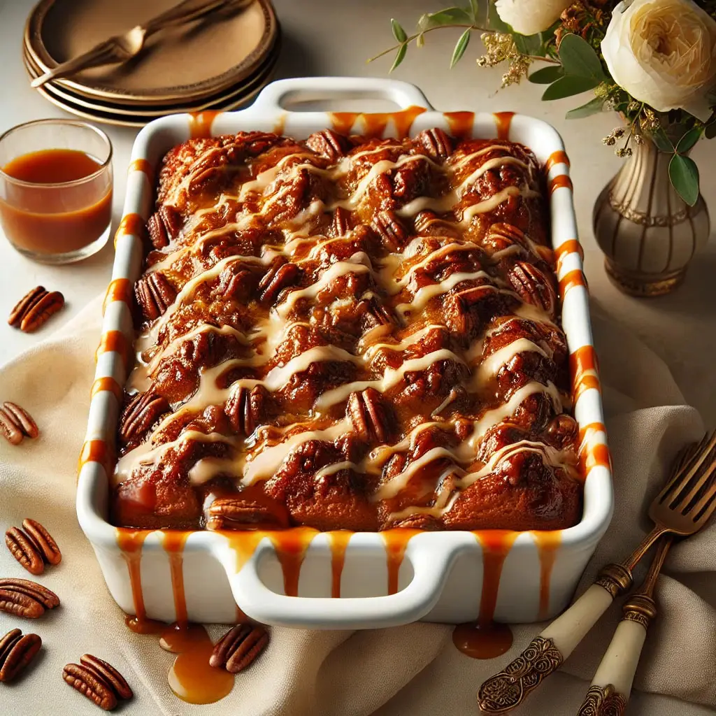 Caramel Sticky Bun Dump Cake