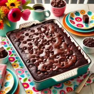 Chocolate Chip Cookie Dough Dump Cake Recipe Image