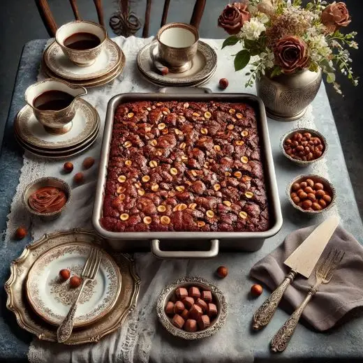 Chocolate Hazelnut Dump Cake Recipe Image