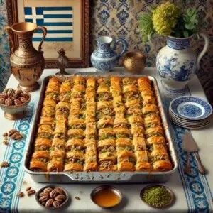 Greek Baklava Dump Cake Recipe Image