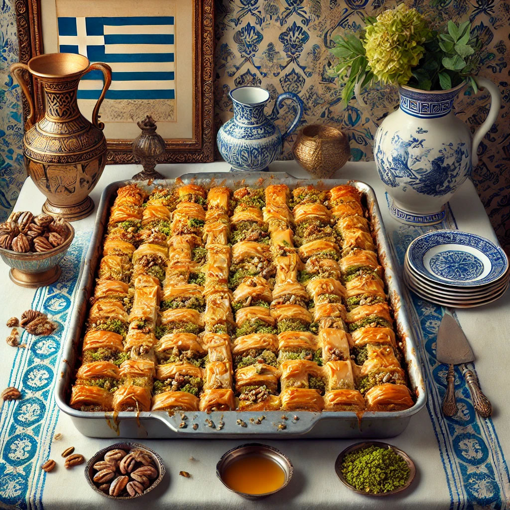 Greek Baklava Dump Cake