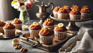 Mini Banana Nut Dump Cakes