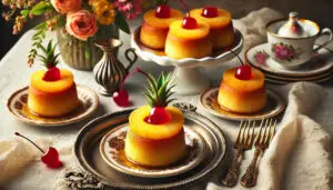 Mini Pineapple Upside-Down Dump Cakes