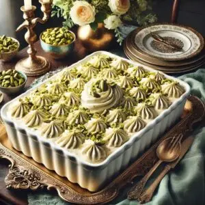 No-Bake Pistachio Pudding Dump Cake Recipe Image