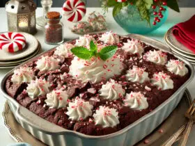 Peppermint Chocolate Dump Cake