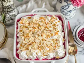 Raspberry Almond No-Bake Dump Cake