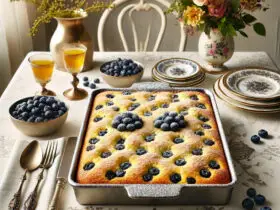 Ricotta Lemon Blueberry Dump Cake