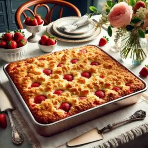 Strawberry Pie Dump Cake Recipe Image