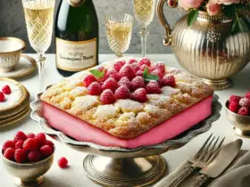 Champagne Raspberry Dump Cake