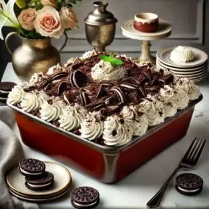 Chocolate Lasagna Dump Cake Recipe Image