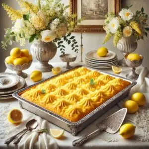 Lemon Icebox Dump Cake Recipe Image