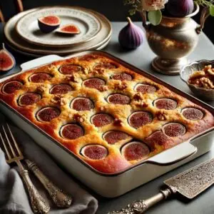 Mascarpone Fig Dump Cake Recipe Image