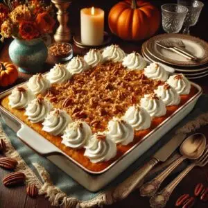 Pumpkin Spice No-Bake Dump Cake Recipe Image