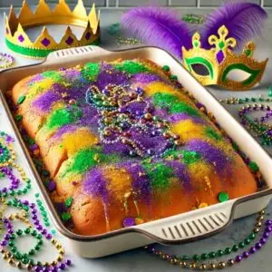 Traditional King Cake Dump Cake Recipe Image