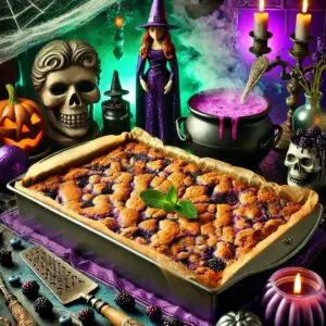 Witch's Brew Blackberry Dump Cake