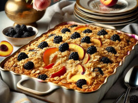 Gluten-Free Blackberry Peach Dump Cake