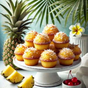 Mini Pineapple Coconut Dump Cakes