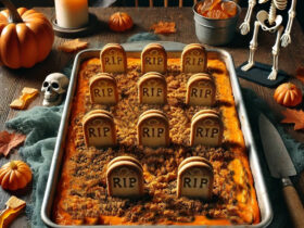 Pumpkin Spice Graveyard Dump Cake