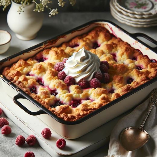 Raspberry Pie Dump Cake - Dump Cake Diva