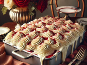 Red Velvet Donut Dump Cake