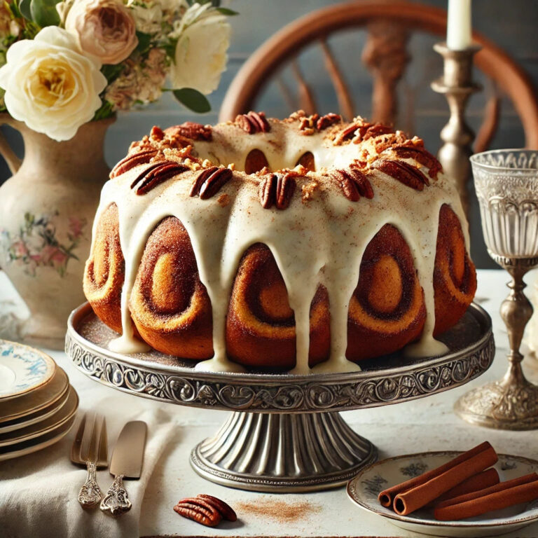 Cinnamon Roll Bundt Dump Cake