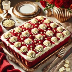 Red Velvet Cream Cheese Dump Cake Recipe Image