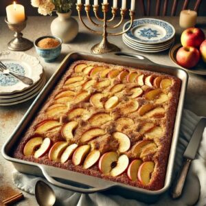 Apple Cinnamon Hanukkah Dump Cake Recipe Image