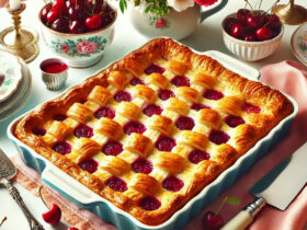 Cherry Puff Pastry Dump Cake