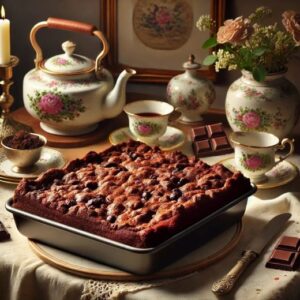 Chocolate Tiffin Dump Cake Recipe Image