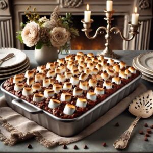 Hot Cocoa Dump Cake Recipe Image