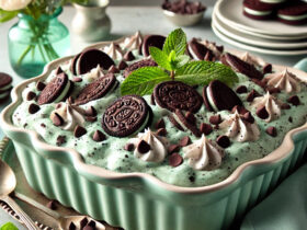 Mint Chocolate Chip No-Bake Dump Cake