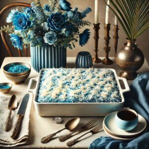 Blue Velvet Coconut Dump Cake Recipe Image
