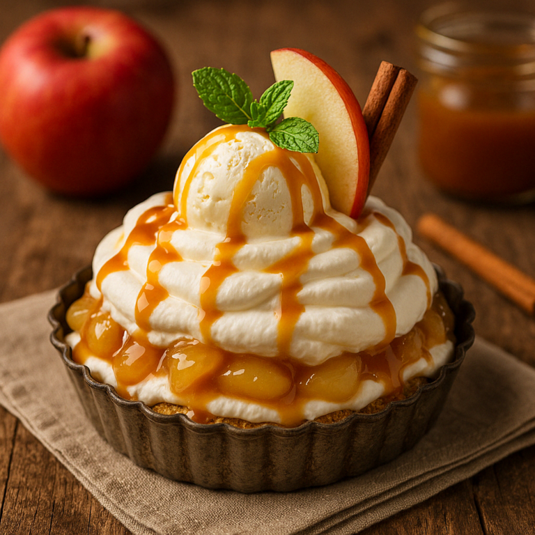 Caramel Apple No-Bake Dump Cake