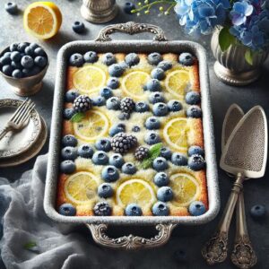 Frozen Blueberry Lemonade Dump Cake Rercipe Image
