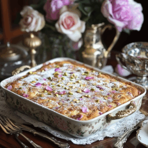 Turkish Delight Dump Cake Recipe Image