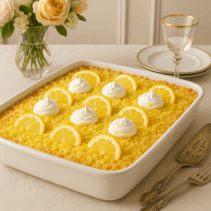 Vodka Lemon Dump Cake Recipe Image