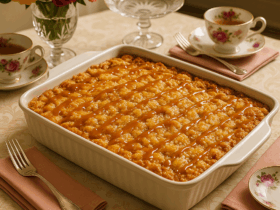 Salted Caramel Apple Dump Cake