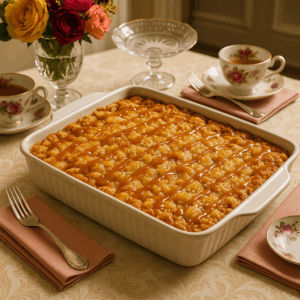 Salted Caramel Apple Dump Cake