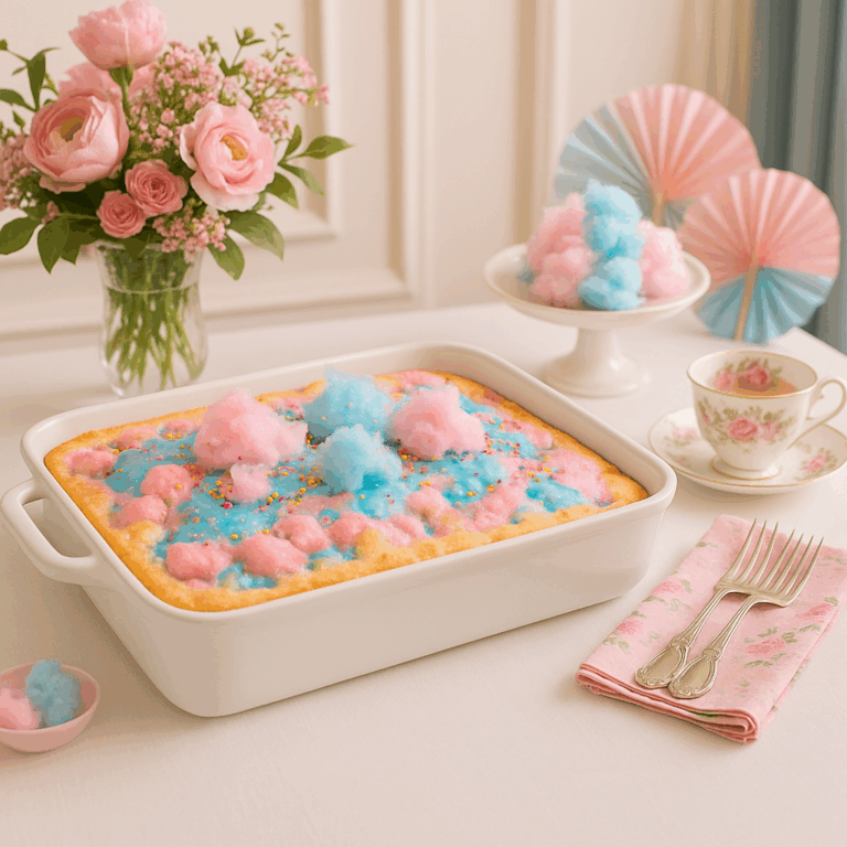 Cotton Candy Dream Dump Cake